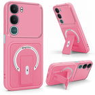 For Vivo Y31 5G Back Case Cover Metallic (Hybrid Armor Kickstand | MagSafe Compatible | Camera Protection Shockproof)