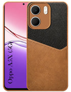 For Oppo A5X Back Cover Case (Dual PU Leather Stitch | Professional Minimalist | Soft and Flexible)