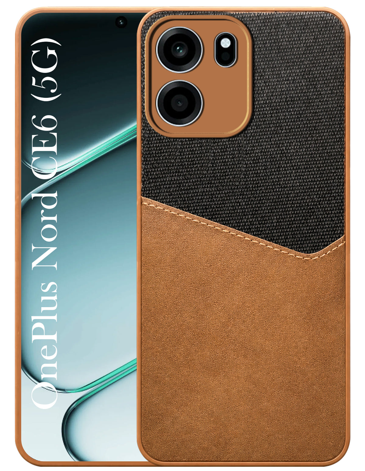 For Oneplus Nord CE 6 Back Cover Case (Dual PU Leather Stitch | Professional Minimalist | Soft and Flexible)