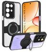 For Realme C85 5G | Realme Narzo 90x Back Cover Case with stand (Built-in Ring Holder Kickstand | Lifetime Anti Yellow | Camera Protection)