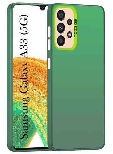 For Samsung Galaxy A33 5G Back Cover Case (Velvet Touch | Professional Glossy Finish | Camera Protection Bump)