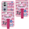 For Vivo T4R  Back Cover Case (3D Cute Heart Strap Holder | Camera Protection | Designer Girls Print)