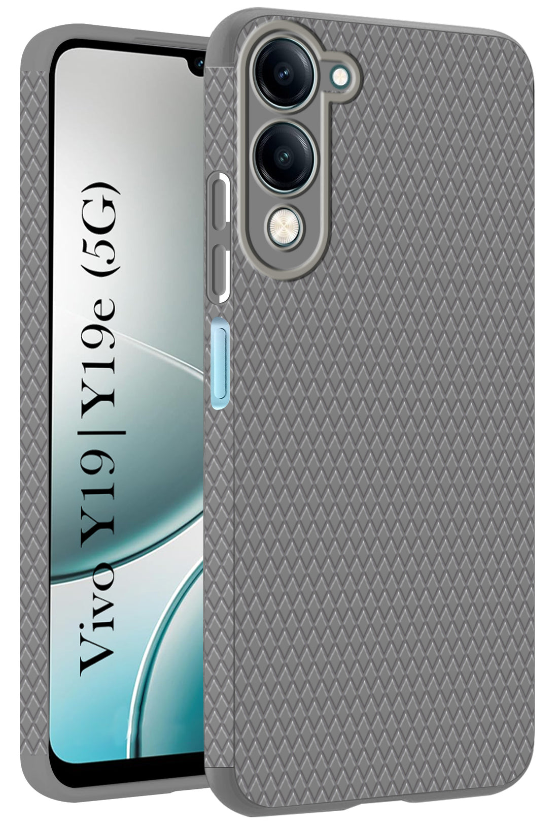 For Vivo Y19 | Vivo Y19e | Vivo T4 Lite Back Cover Case (Liquid Silicone | Side Grip | Camera Protection)