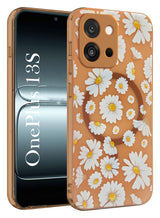 For OnePlus 13S Back Cover Case (Cute Floral Design | Flower Print for Girls | MagSafe Compatible Wireless Charging)