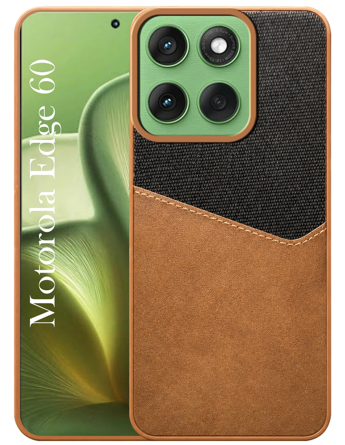 For Motorola Moto Edge 60 Back Cover Case (Dual PU Leather Stitch | Professional Minimalist | Soft and Flexible)