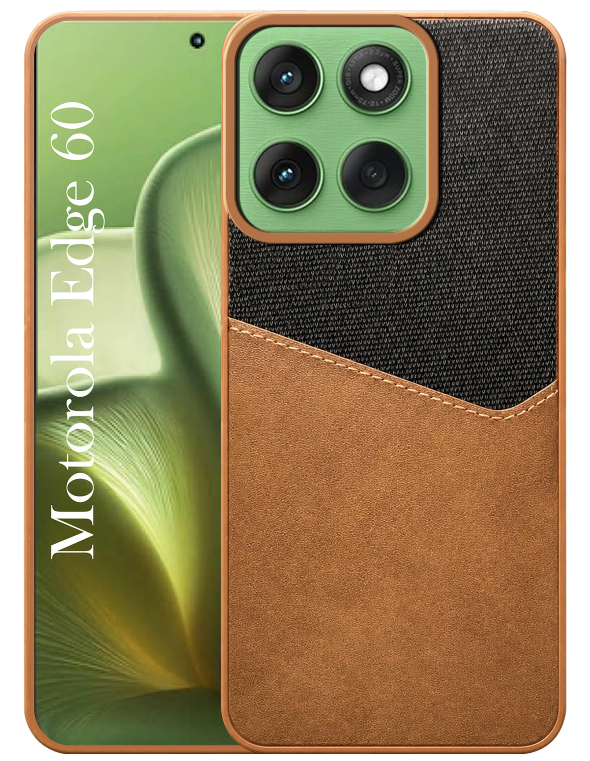 For Motorola Moto Edge 60 Back Cover Case (Dual PU Leather Stitch | Professional Minimalist | Soft and Flexible)