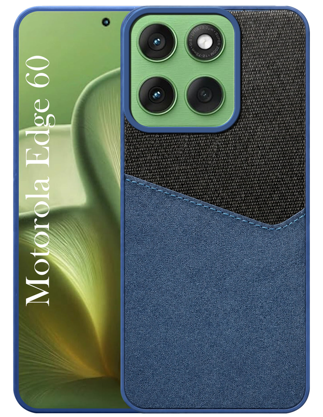 For Motorola Moto Edge 60 Back Cover Case (Dual PU Leather Stitch | Professional Minimalist | Soft and Flexible)