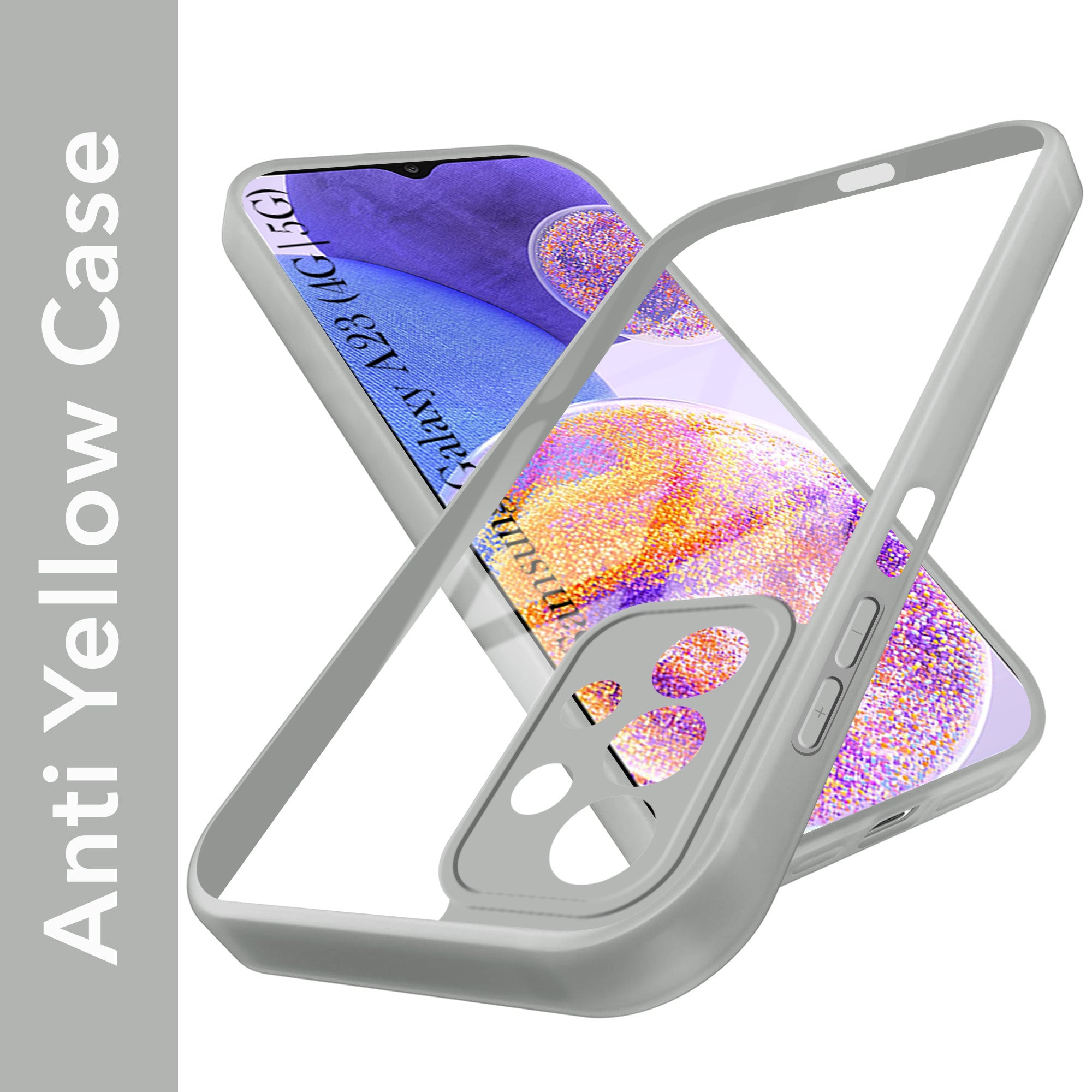 For Samsung Galaxy A23 4G | 5G Back Cover Case  Ultra-Hybrid (Lifetime Anti Yellow | Anti Scratch | Crystal Clear Shockproof)