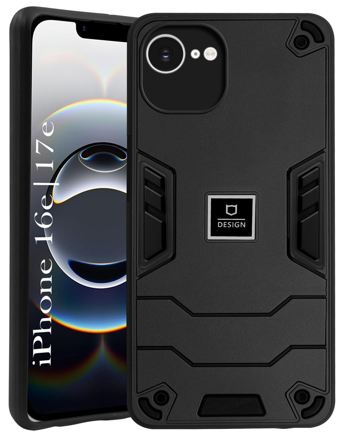 For iPhone 16e | iPhone 17e Back Cover Case (Hybrid Armor | Slim Dual Layer | Shockproof Lightweight)