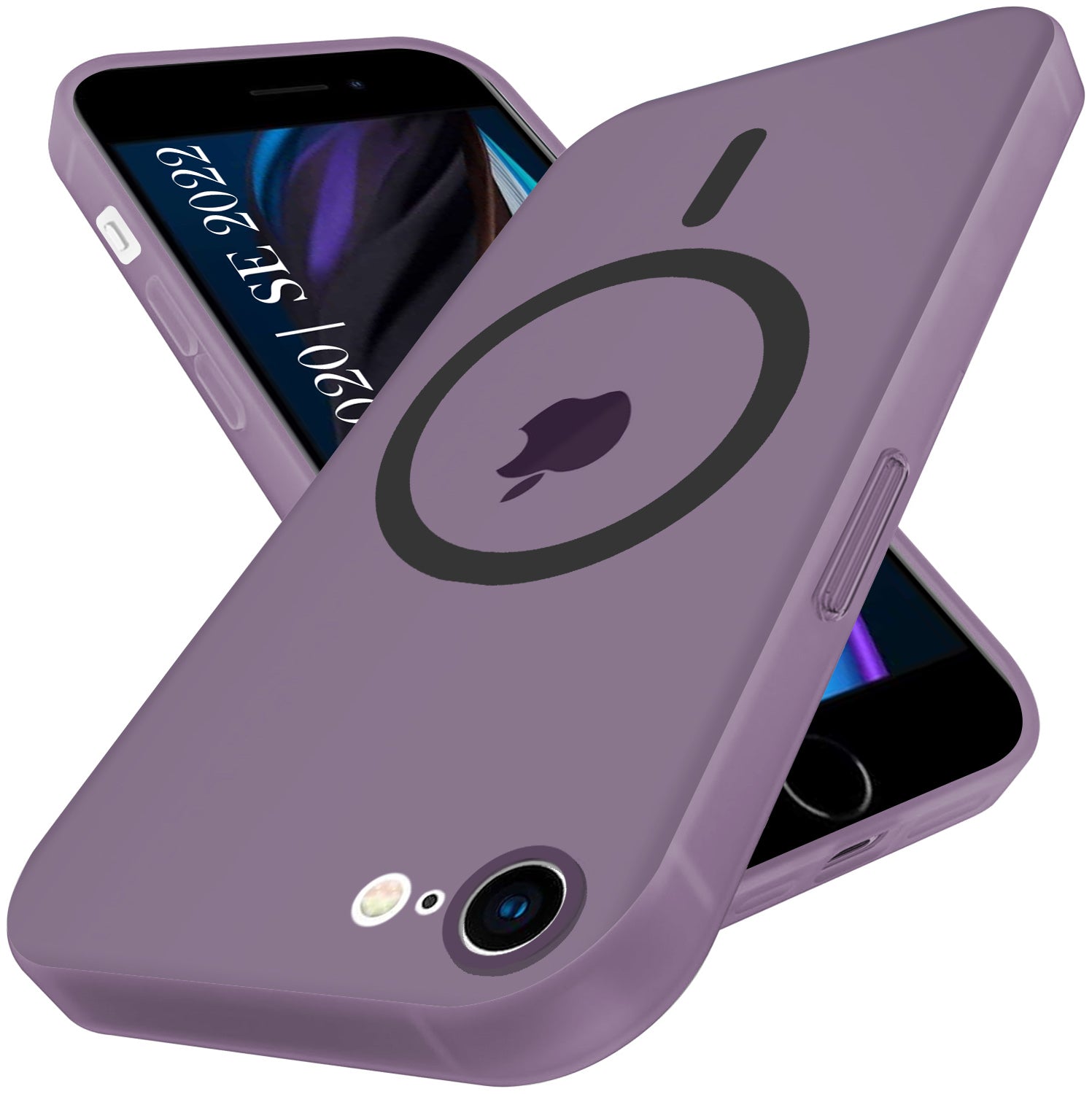 For iPhone SE 2020 | SE 2022 Back Cover Case (Frosted Matte Feel | MagSafe Compatible Wireless Charging | Polycarbonate Material)