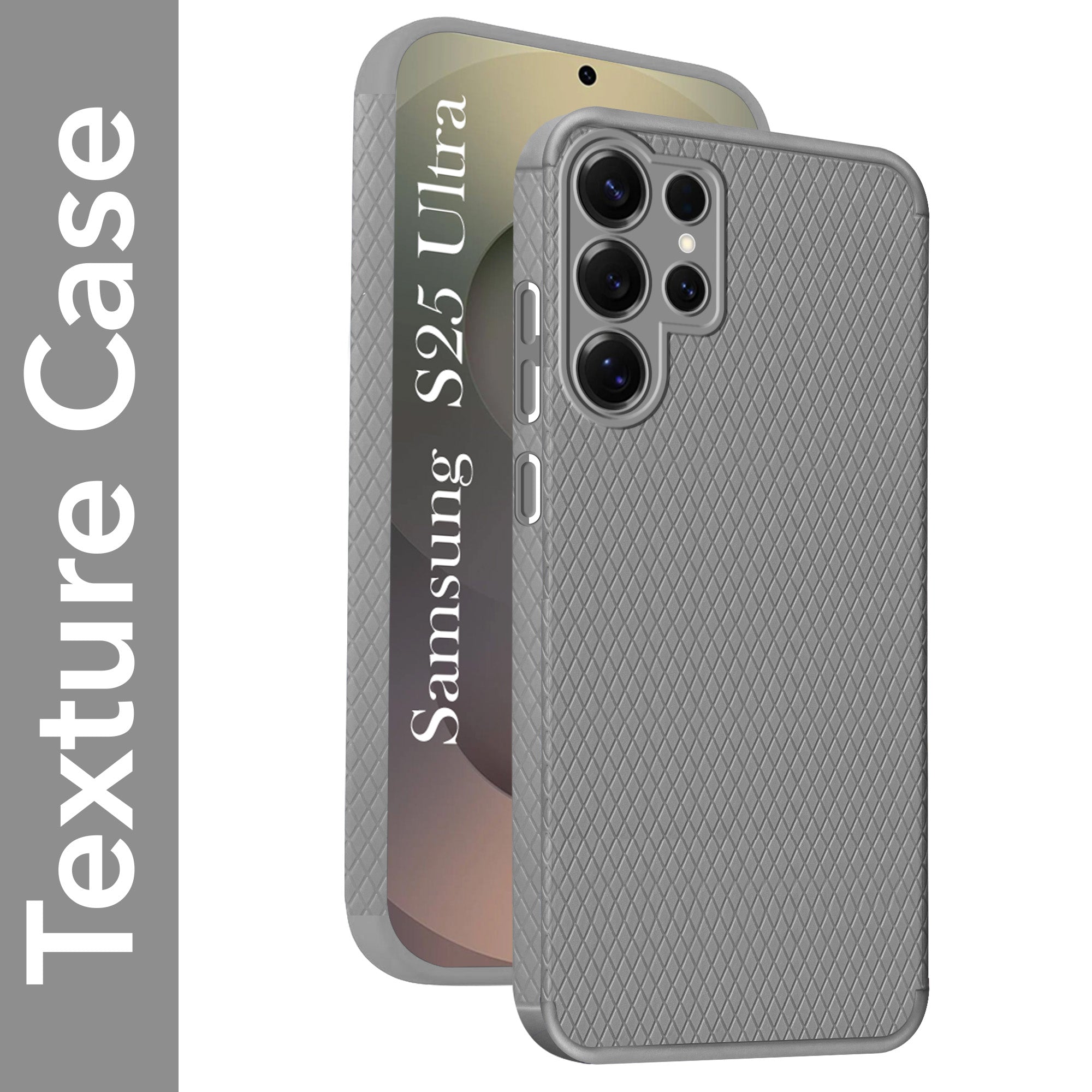 For Samsung Galaxy S25 Ultra Back Cover Case (Liquid Silicone | Side Grip | Camera Protection)
