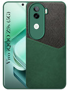 For Vivo iQOO Z9s Back Cover Case (Dual PU Leather Stitch | Professional Minimalist | Soft and Flexible)