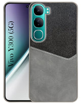 For Vivo Y300 Back Cover Case (Dual PU Leather Stitch | Professional Minimalist | Soft and Flexible)