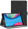 For Flip Cover Folio Case Lava Aura T81N  (UPGOVT) 8 Inch (PU Leather | Multi-Angle Smart Stand | Card Storage Slots | Silicone Back Pouch)