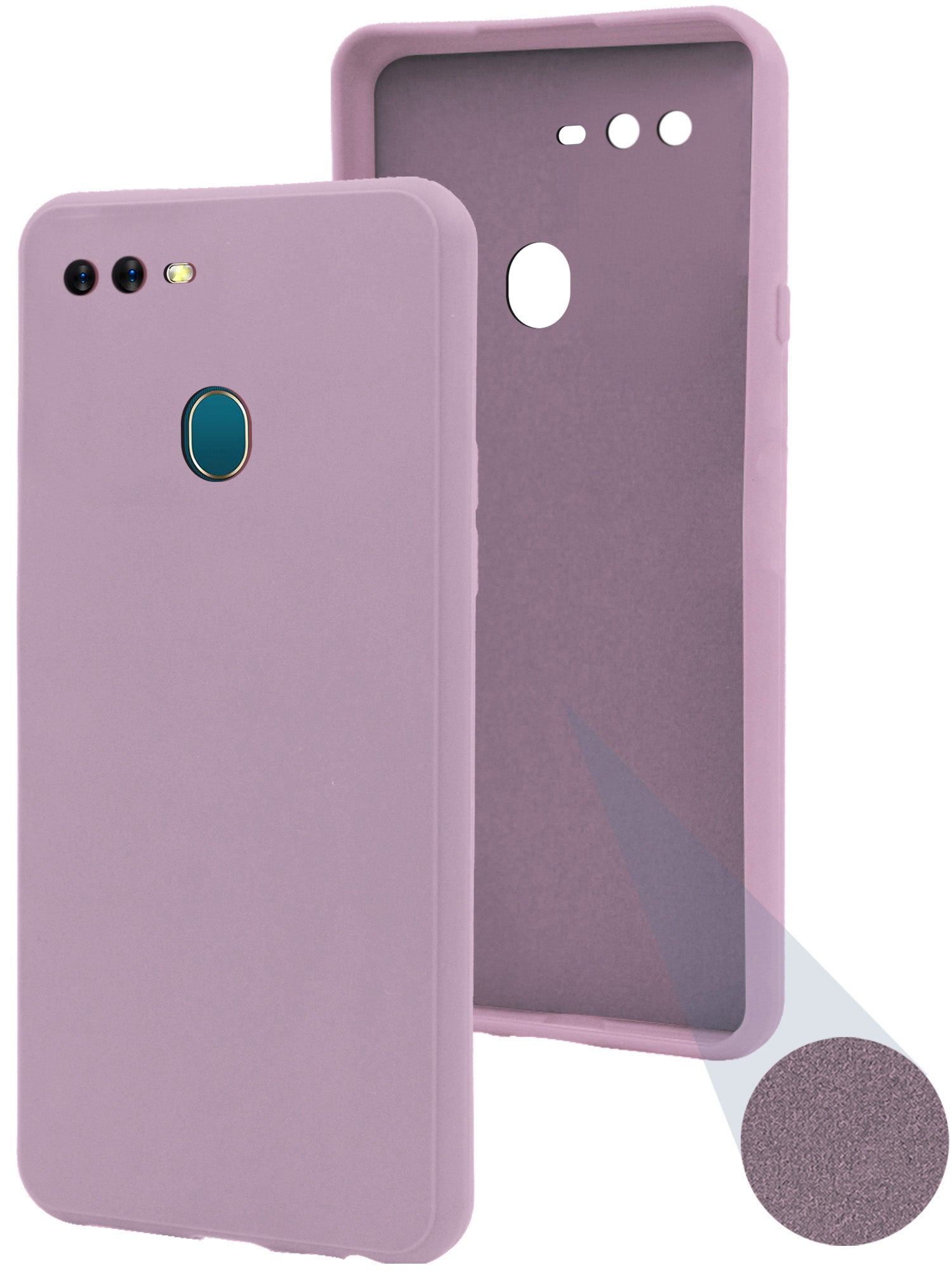 For Oppo A5 | Oppo A5s Back Cover Case (Matte Finish Silicone with Inside Fiber Cloth)