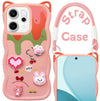 For Oppo Reno14 5G | Oppo Reno 14 5G Back Case Cover Strap (3D embossed Figures | Strap Holder | 360* Soft Cushion with Camera Bump)