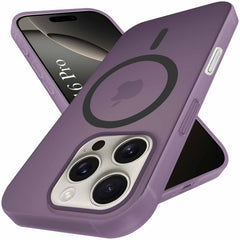 For Apple iPhone 16 Pro Back Cover Case (Frosted Matte Feel | MagSafe Compatible Wireless Charging | Polycarbonate Material)