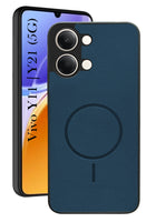 For Vivo Y11 | Vivo Y21 5G Back Cover Case PU Leather (Texture Grip Design | Professional Minimalist | Camera Protection | Soft and Flexible)