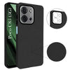 For Poco C85 5G Back Cover Case Silicone (Glass Like Camera Protection | Leather Feel | Minimalist Professional Grip)