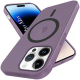 For Apple iPhone 14 Pro Max Back Cover Case (Frosted Matte Feel | MagSafe Compatible Wireless Charging | Polycarbonate Material)
