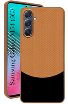 For Samsung Galaxy M54 5G Back Cover Case (Elegant PU Leather Finish | Premium Minimalist Professional | Camera Protection Bump)