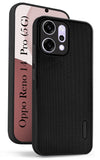 For Oppo Reno14 Pro 5G | Oppo Reno 14 Pro 5G Back Cover Case (Textured Grip Design | Micro-Fiber Cloth Inside | Slim and Light Weight | Soft Touch and Feel | Black)