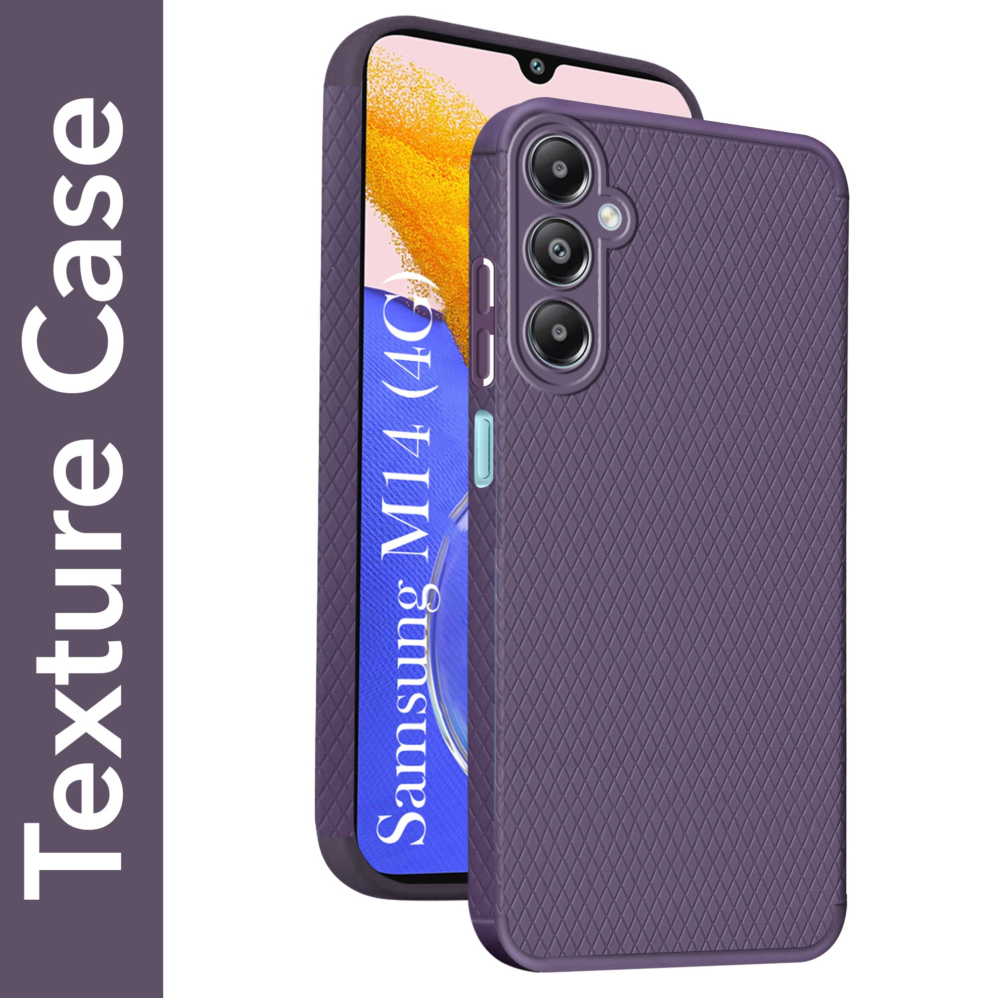 For Samsung Galaxy M14 4G Back Cover Case (Liquid Silicone | Side Grip | Camera Protection)