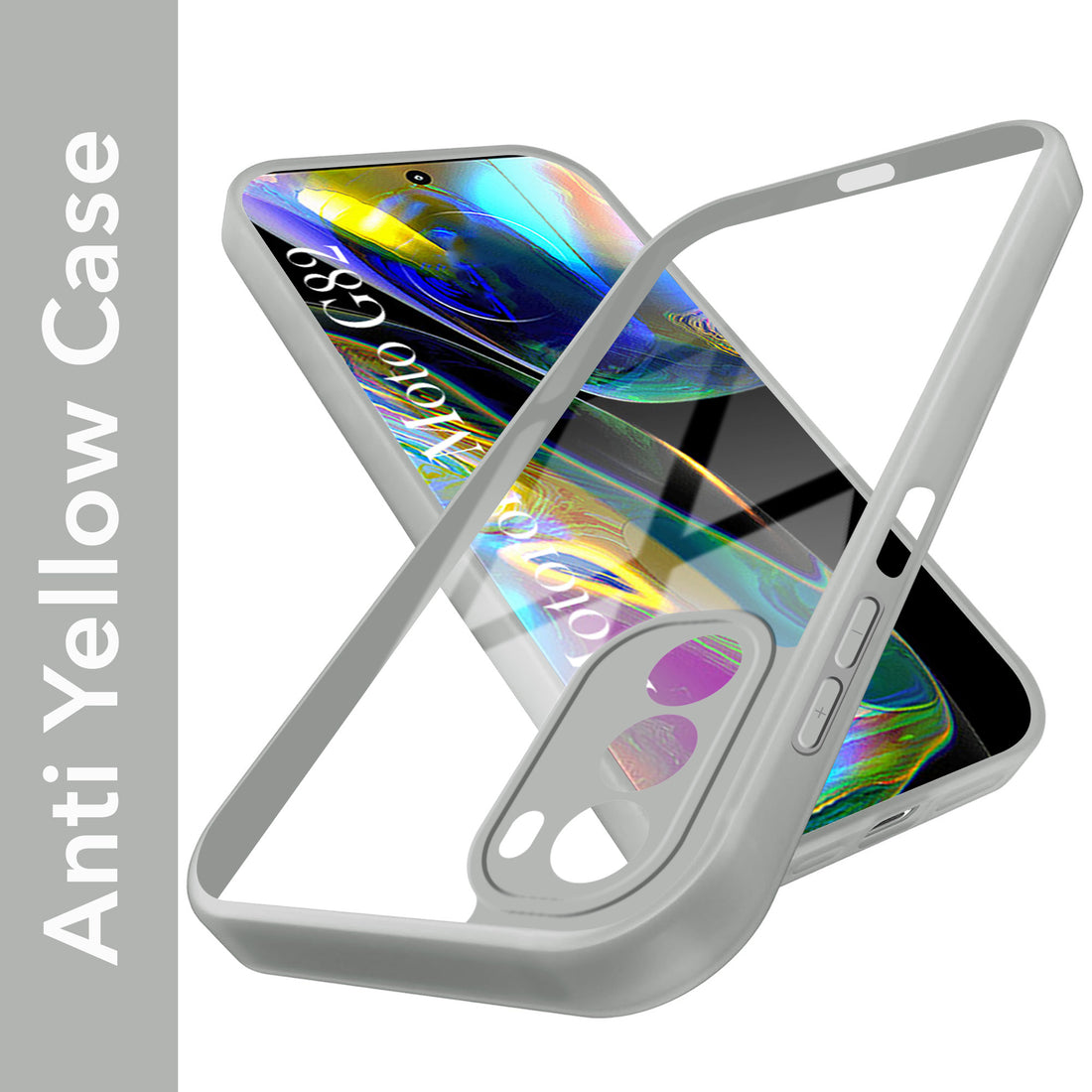 For Motorola Moto G82 5G Back Cover Case Ultra-Hybrid (Lifetime Anti Yellow | Anti Scratch | Crystal Clear Shockproof)
