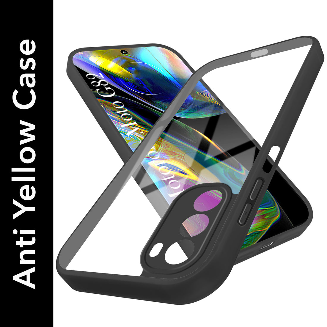 For Motorola Moto G82 5G Back Cover Case Ultra-Hybrid (Lifetime Anti Yellow | Anti Scratch | Crystal Clear Shockproof)
