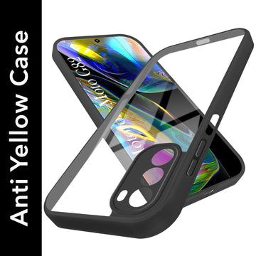 For Motorola Moto G82 5G Back Cover Case Ultra-Hybrid (Lifetime Anti Yellow | Anti Scratch | Crystal Clear Shockproof)