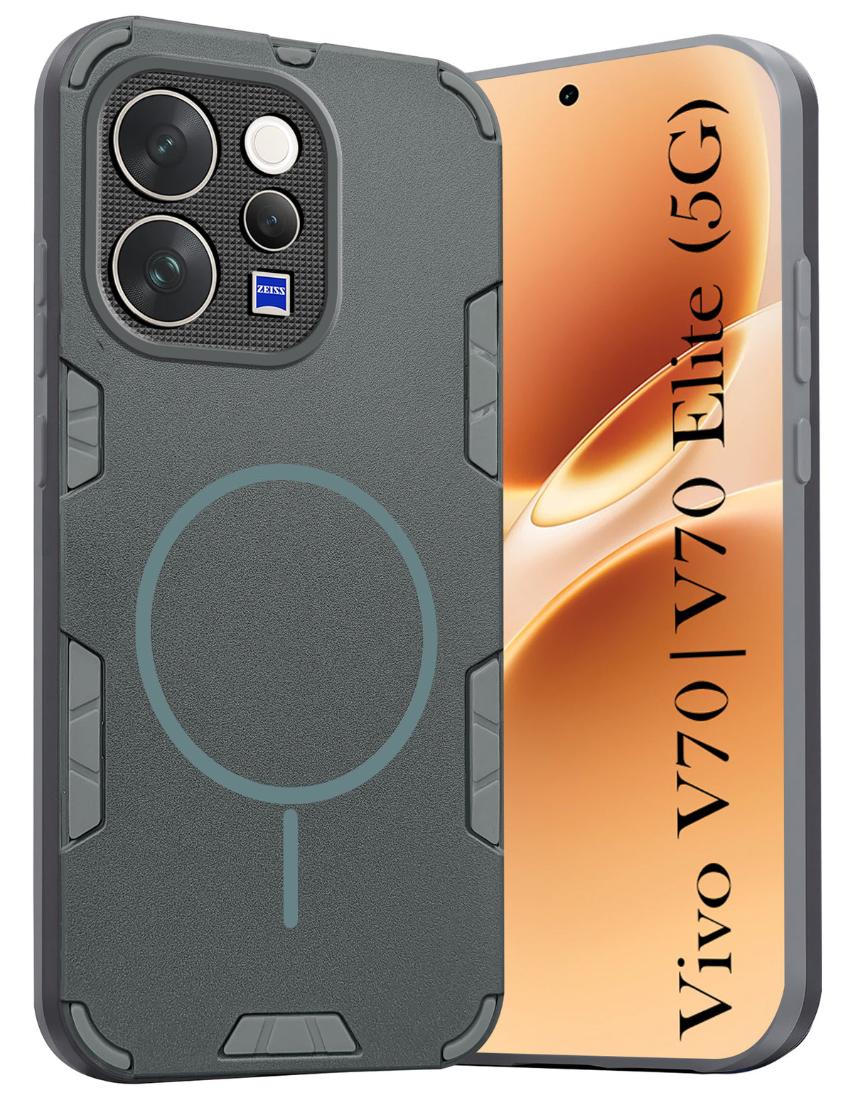 For Vivo V70 | Vivo V70 Elite 5G Back Cover Case (Slim Hybrid Armor | Shockproof Camera Protection | Rugged Dual Layer)
