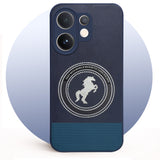 For Vivo V60 | Vivo T4 Pro Back Cover Case PU Leather Finish (Professional Minimalist Texture | MagSafe Compatile | Camera Protection | Sleek Sober Formal)