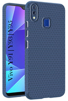 For Vivo Y91 | Vivo Y93 | Vivo Y95 Back Cover Case (Liquid Silicone | Side Grip | Camera Protection)