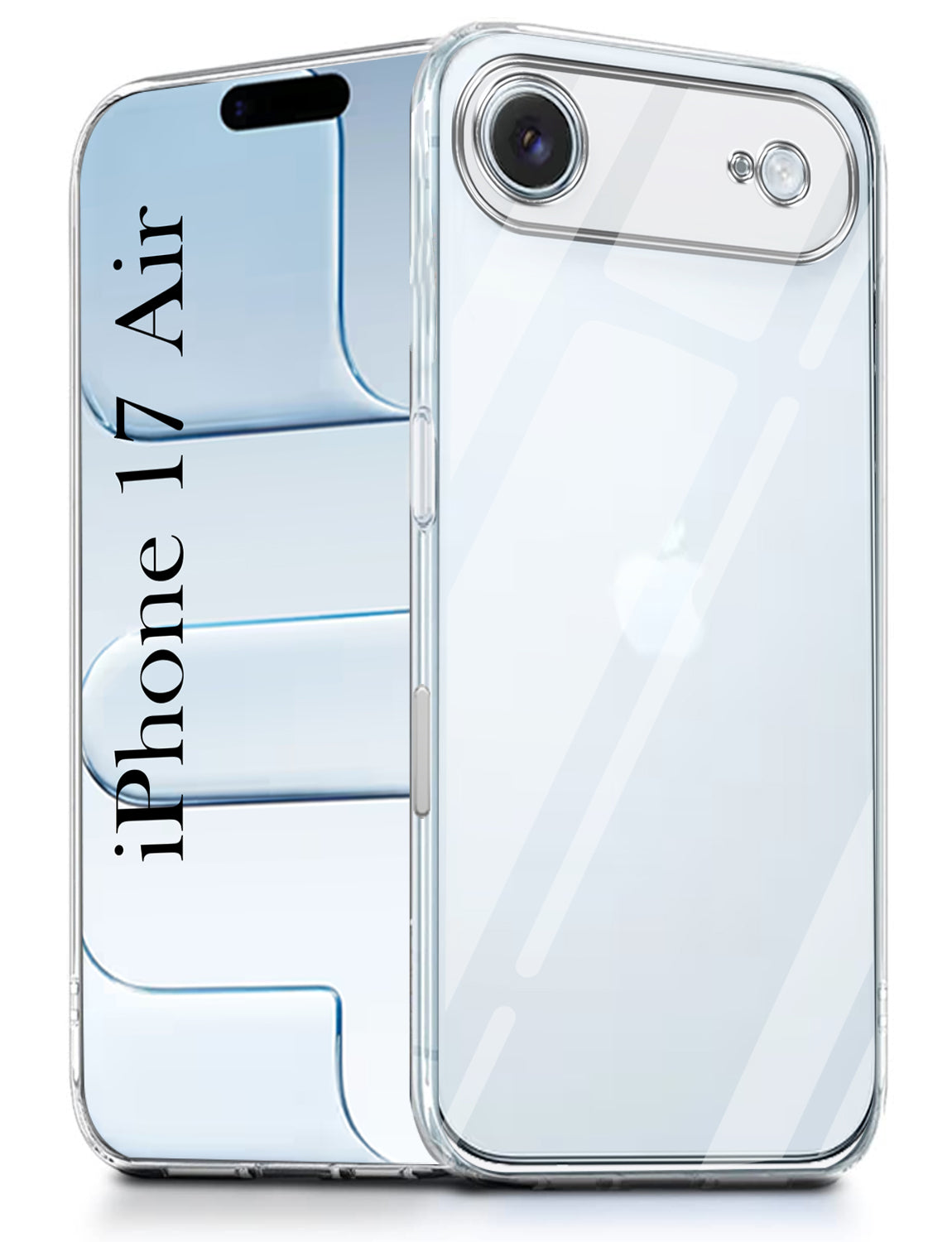 For Apple iPhone 17 Air Back Cover Case (Clear Shockproof Case with Camera Protection | Soft and Flexible | Transparent)