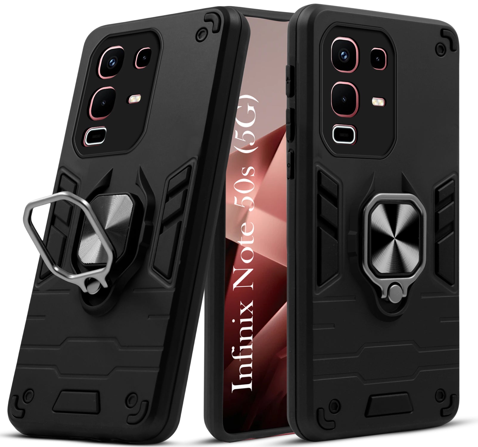 For Infinix Note 50s  Back Cover Case (Shockproof Polycarbonate Dual Layer Hybrid Armor)
