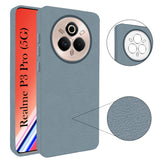 For Realme P3 Pro Back Cover Case (Glass Like Camera Protection | Leather Feel | Minimalist Professional Grip)
