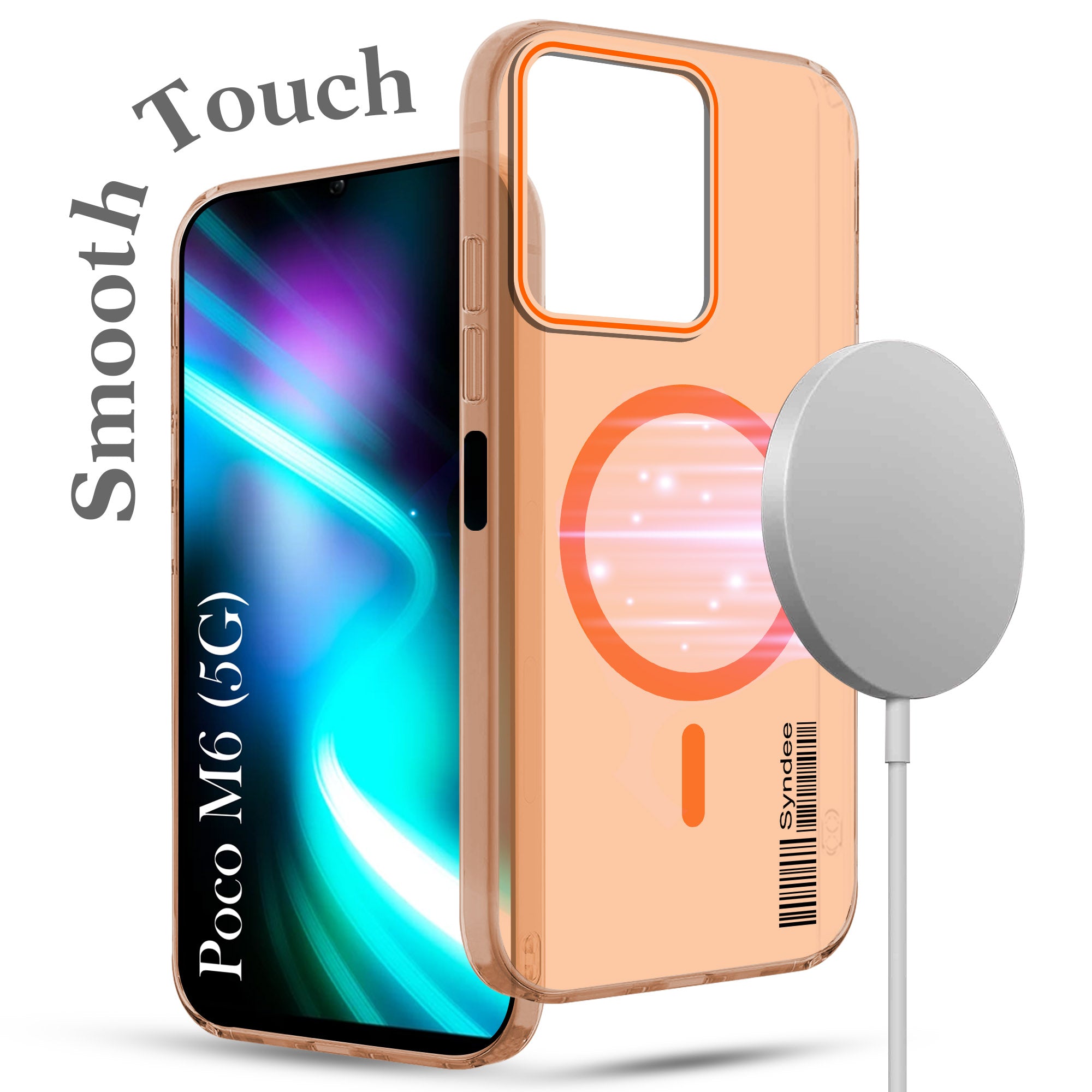 For Poco M6 5G Back Cover Case (Soft Touch | Camera Bump Protection | MagSafe Compatible | Matte Finish)