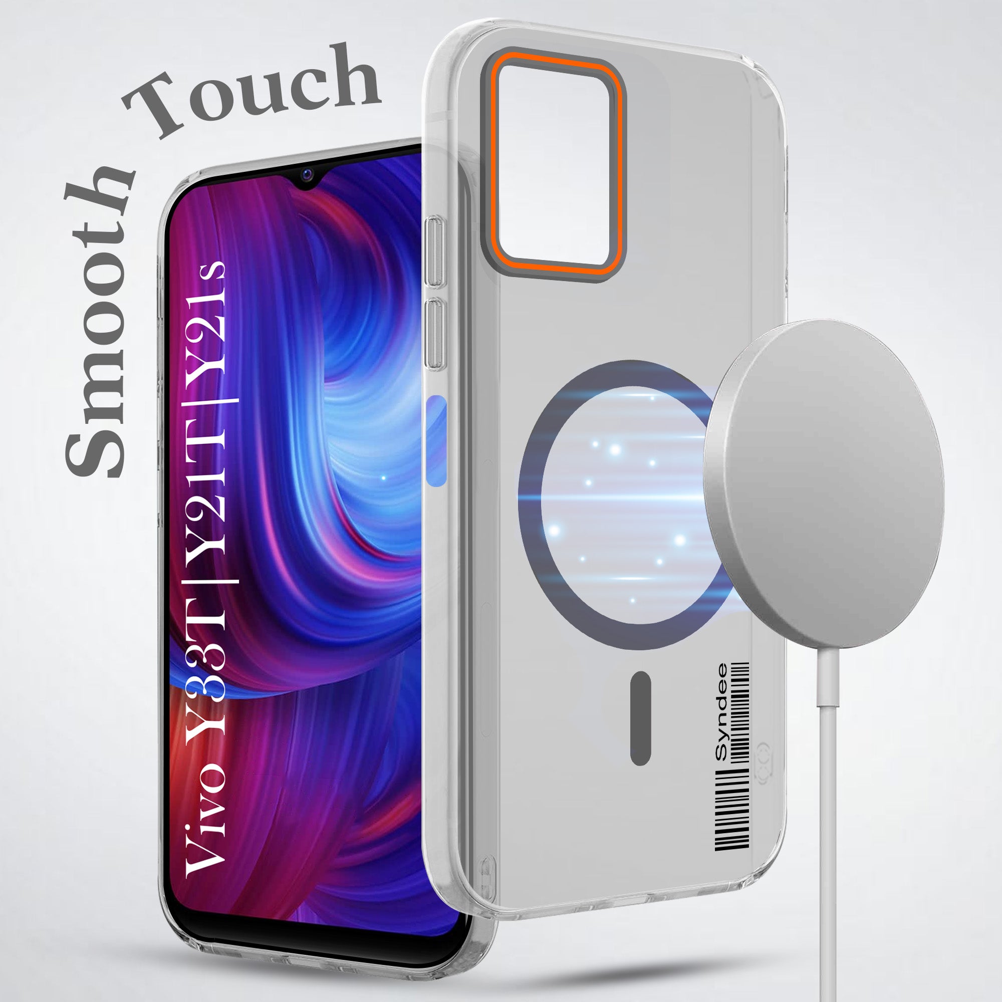 For Vivo Y33T | Vivo Y21T | Vivo Y21s Back Cover Case (Soft Touch | Camera Bump Protection | MagSafe Compatible | Matte Finish)