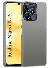 For Realme Narzo N53 Back Cover Case (Velvet Touch | Professional Glossy Finish | Camera Protection Bump)