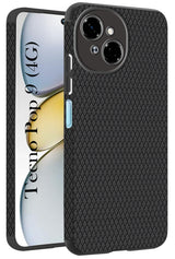 For Tecno Pop 9 4G Back Cover Case (Camera Protection | Side Grip Texture | Soft and Flexible)