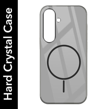 For Samsung Galaxy S25 Plus Back Cover Case Crystal Anti Yellow(MagSafe Wireless Charging Support |Camera Protection Bump)