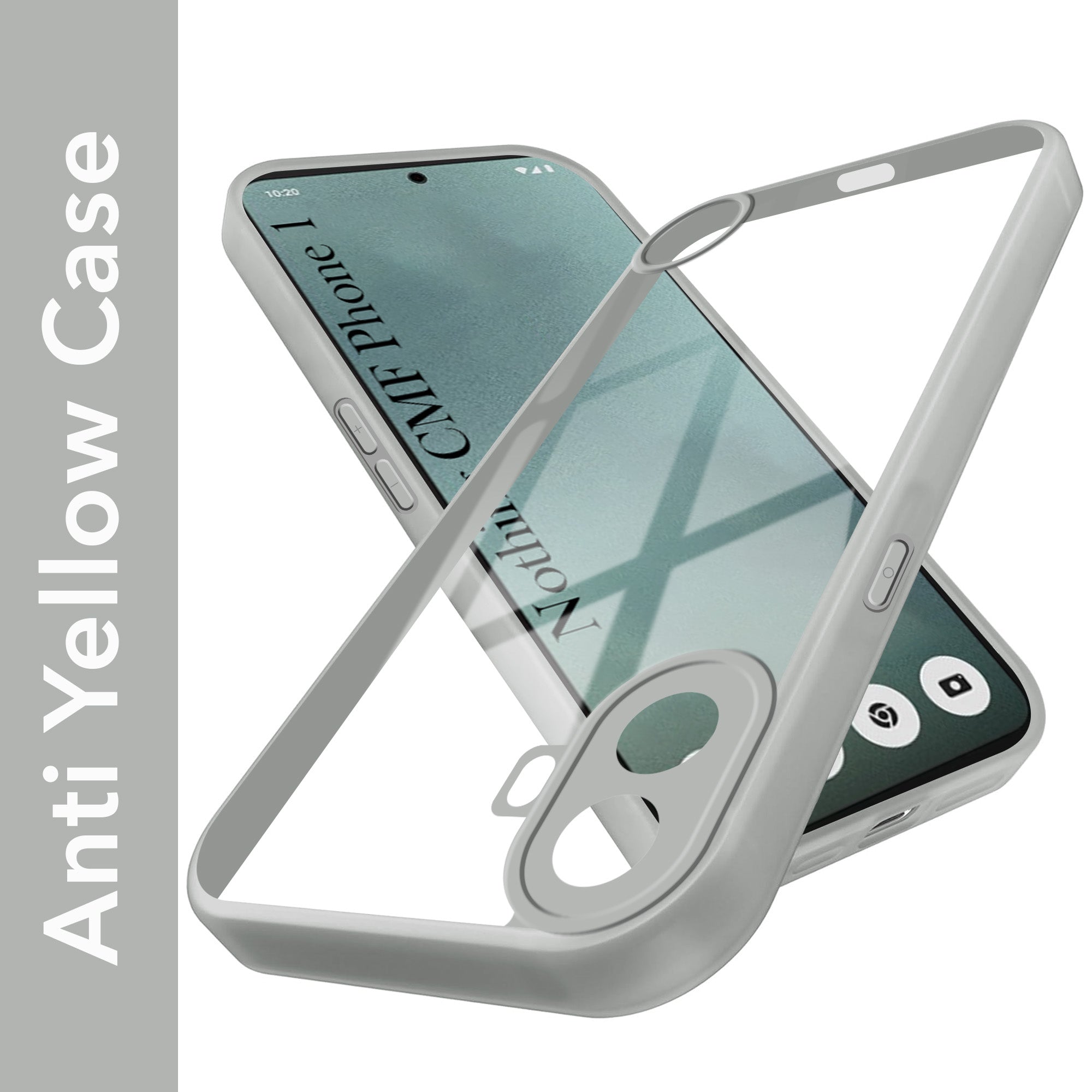 For Nothing CMF Phone 1 Back Cover Case Ultra-Hybrid (Lifetime Anti Yellow | Anti Scratch | Crystal Clear Shockproof)