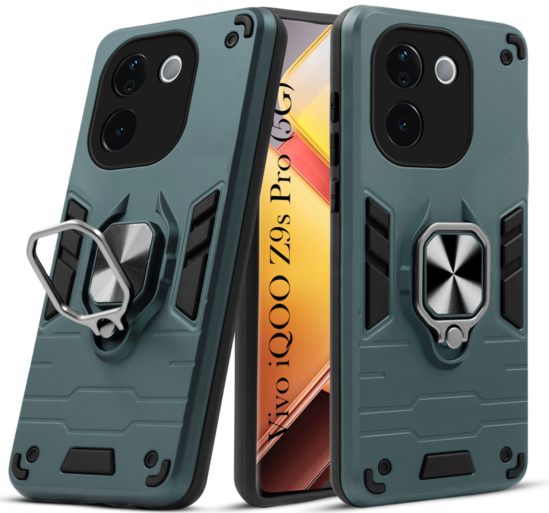 For Vivo iQOO Z9s Pro Back Cover Case (Shockproof Polycarbonate Dual Layer Hybrid Armor)