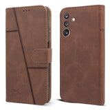 For Samsung Galaxy M36 | Samsung Galaxy F36 Flip Cover Case  ( Stitched Leather with Magnetic Closure)