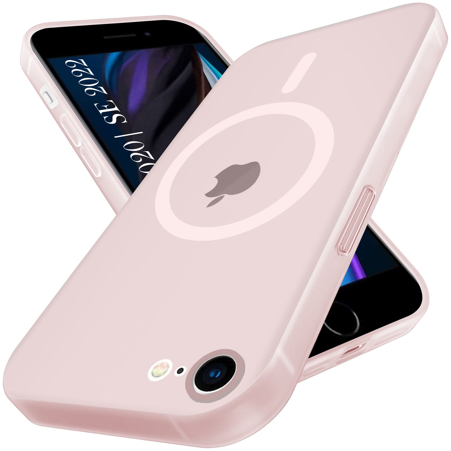 For iPhone SE 2020 | SE 2022 Back Cover Case (Frosted Matte Feel | MagSafe Compatible Wireless Charging | Polycarbonate Material)
