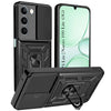 For Realme P4 Lite 5G | Realme Narzo 100 Lite 5G Back Cover Case Hybrid Armor (Sliding Shutter Camera Protection | Polycarbonate |Ring Holder Kickstand)