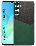 For Samsung Galaxy A16 5G Back Cover Case (Dual PU Leather Stitch | Professional Minimalist | Soft and Flexible)