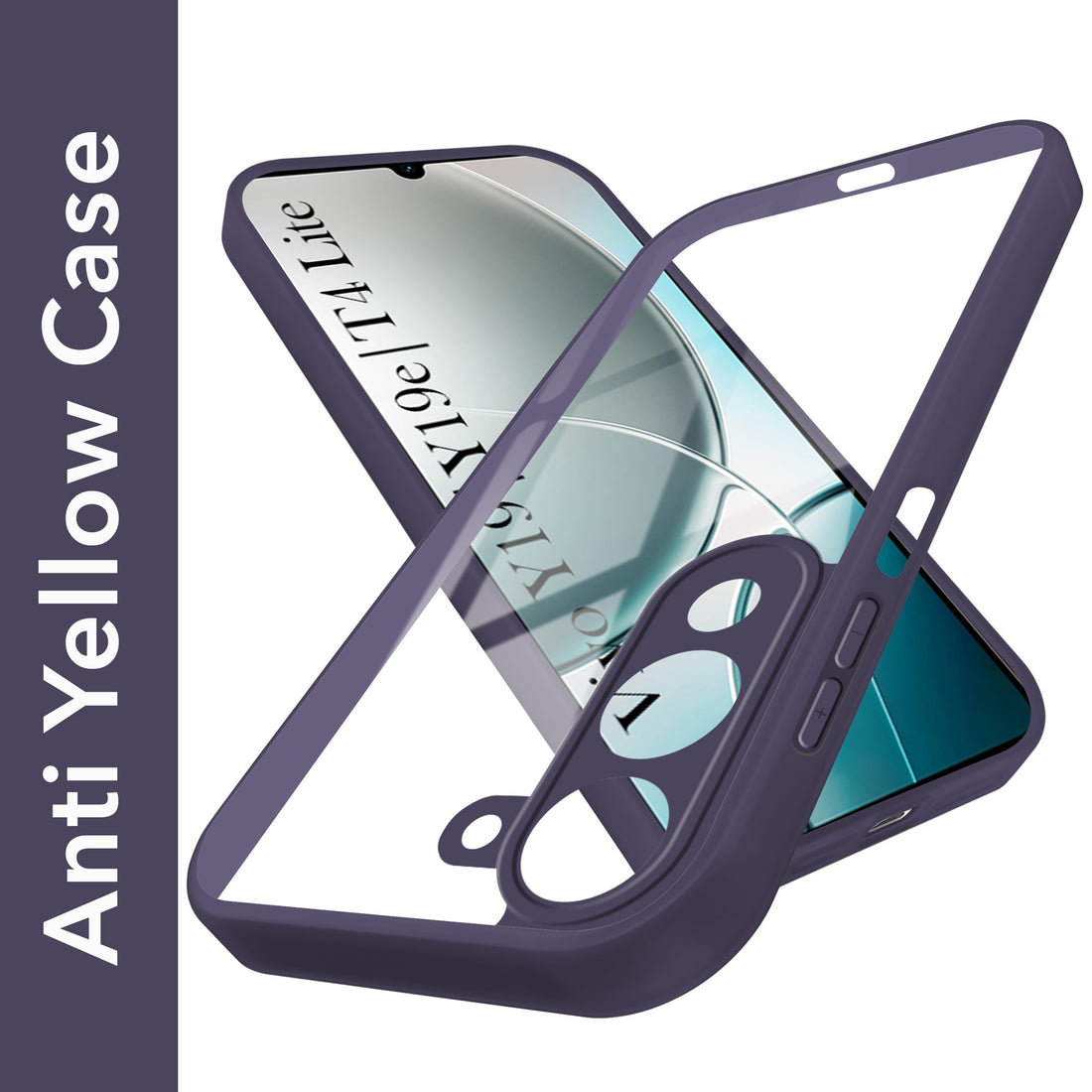 For Vivo Y19 | Vivo Y19e | Vivo T4 Lite Back Cover Case (Lifetime Anti Yellow | Anti Scratch | Crystal Clear Shockproof)