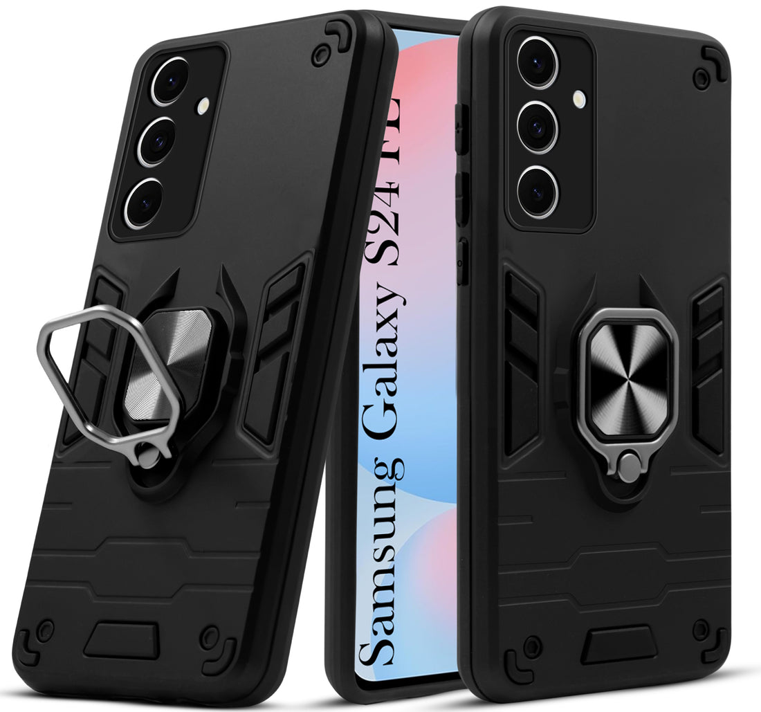 For Samsung Galaxy S24 FE Back Cover Case (Shockproof Polycarbonate Dual Layer Hybrid Armor)