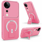 For Vivo T3 Ultra Back Case Cover Metallic (Hybrid Armor Kickstand | MagSafe Compatible | Camera Protection Shockproof)